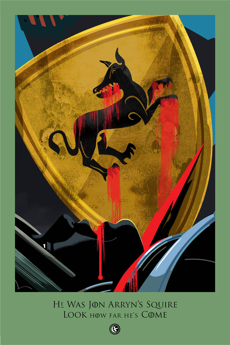 Illustration for article titled Beautiful Game of Thrones Posters Lament One Death from Each Episode